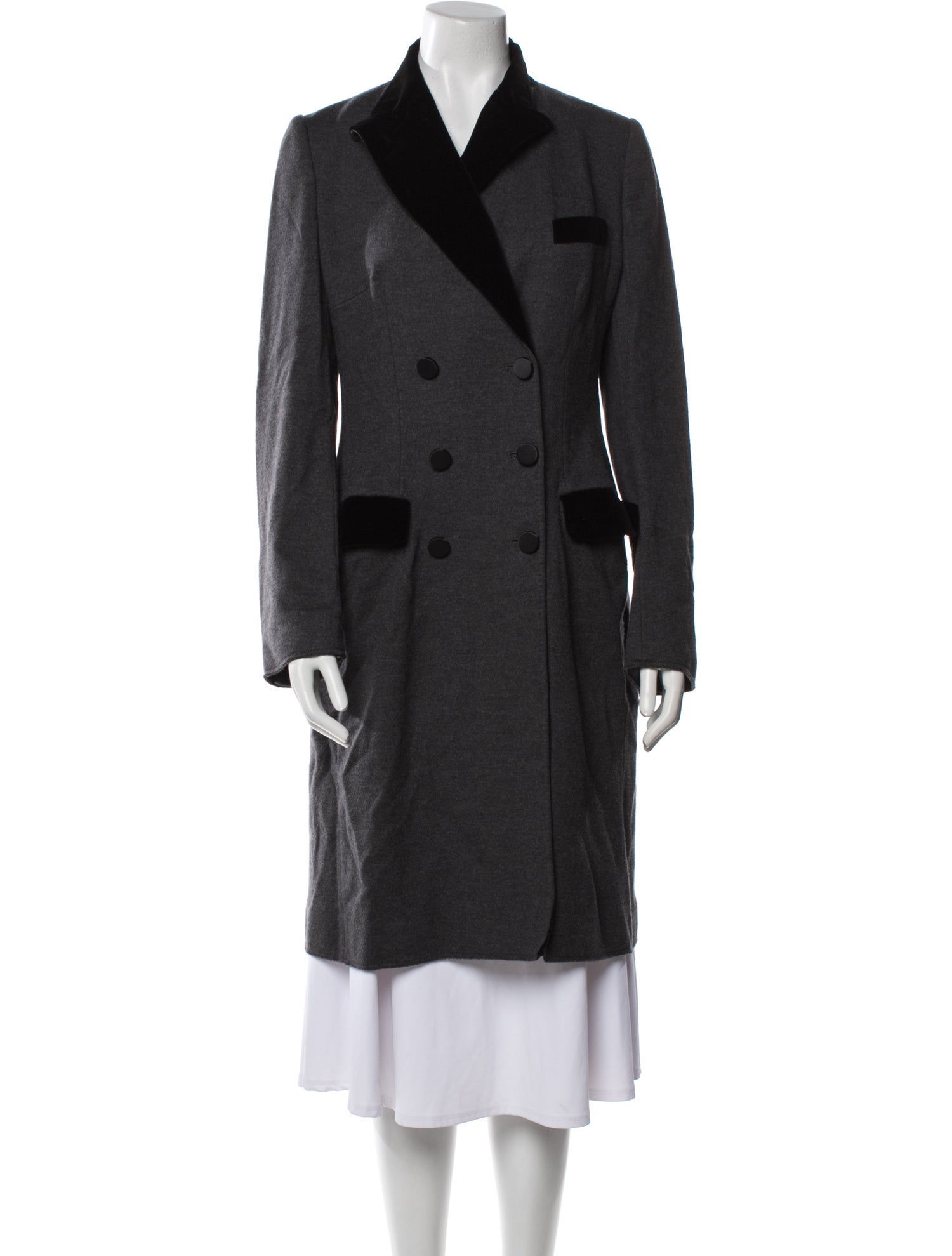 Dolce & Gabbana Virgin Wool Colorblock Pattern Coat