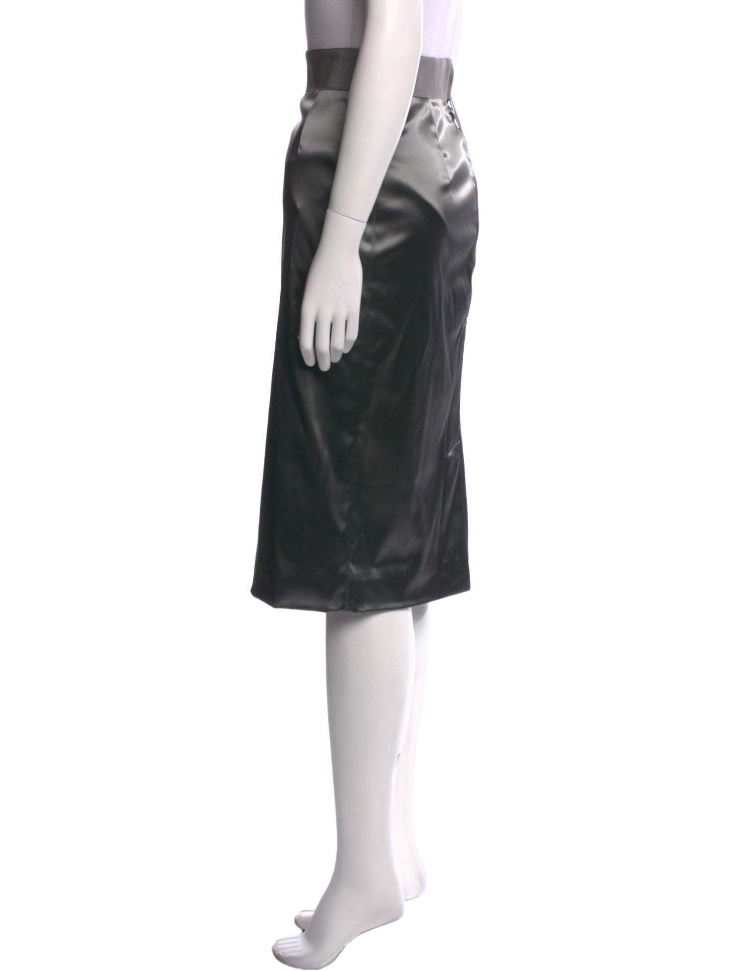 Dolce & Gabbana Satin Knee-Length Skirt