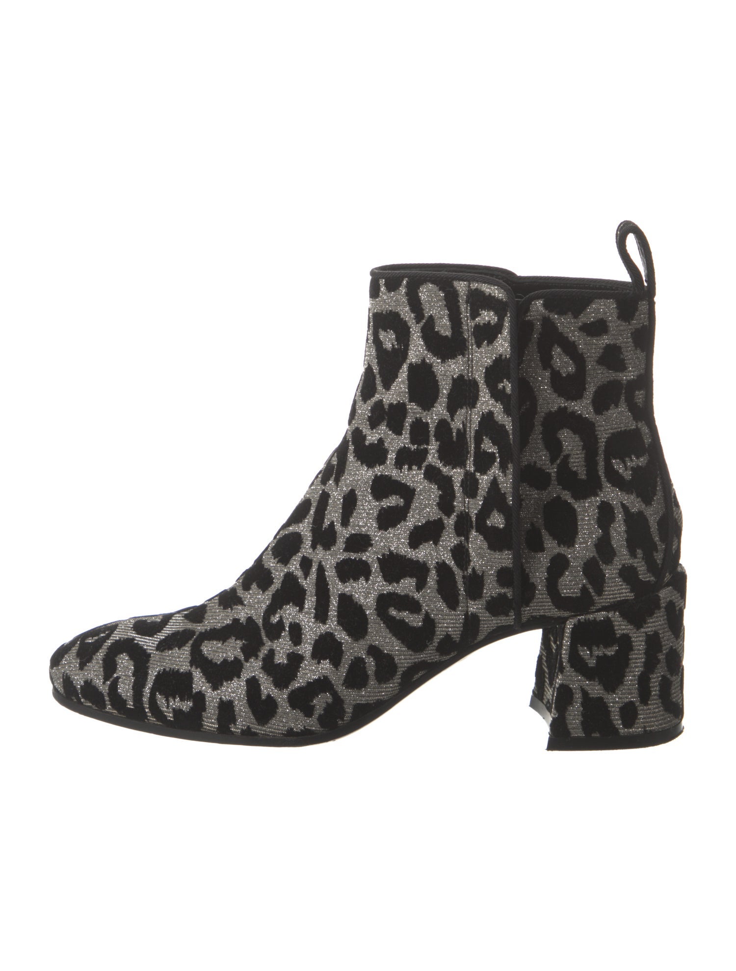 Dolce & Gabbana Animal Print Glitter Accents Chelsea Boots