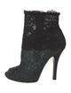 Dolce & Gabbana Lace Lace Pattern Boots