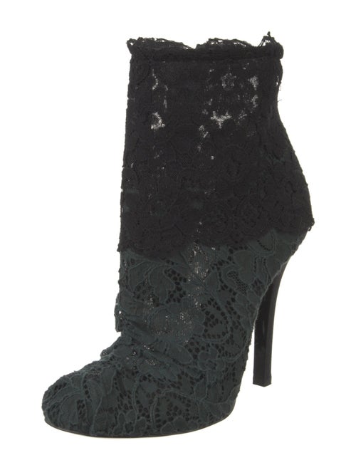 Dolce & Gabbana Lace Lace Pattern Boots