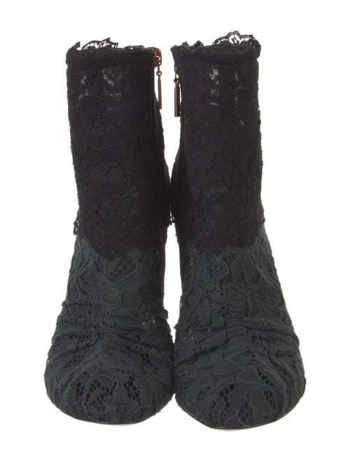 Dolce & Gabbana Lace Lace Pattern Boots