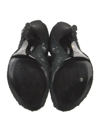 Dolce & Gabbana Lace Lace Pattern Boots