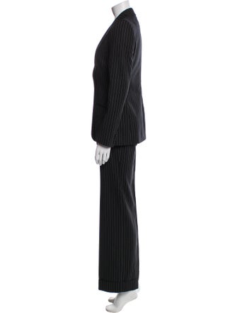 Dolce & Gabbana Virgin Wool Striped Pantsuit