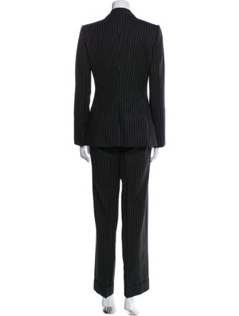 Dolce & Gabbana Virgin Wool Striped Pantsuit