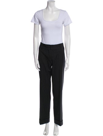 Dolce & Gabbana Virgin Wool Striped Pantsuit
