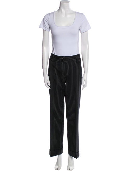 Dolce & Gabbana Virgin Wool Striped Pantsuit