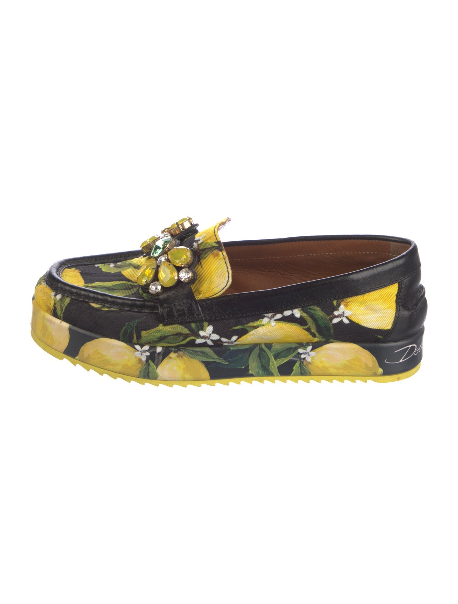 Dolce & Gabbana Leather Printed Loafers