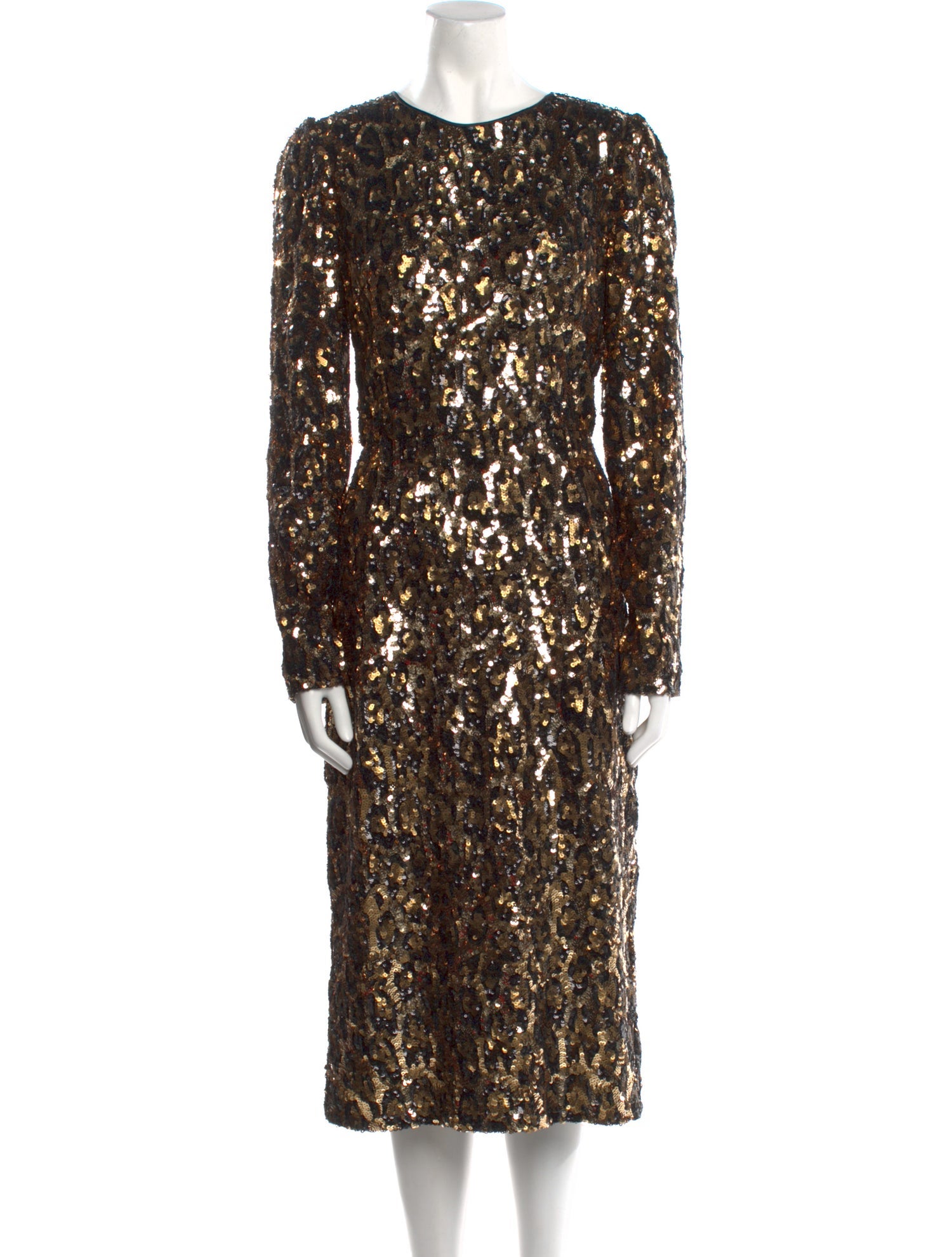 Dolce & Gabbana Crew Neck Midi Length Dress