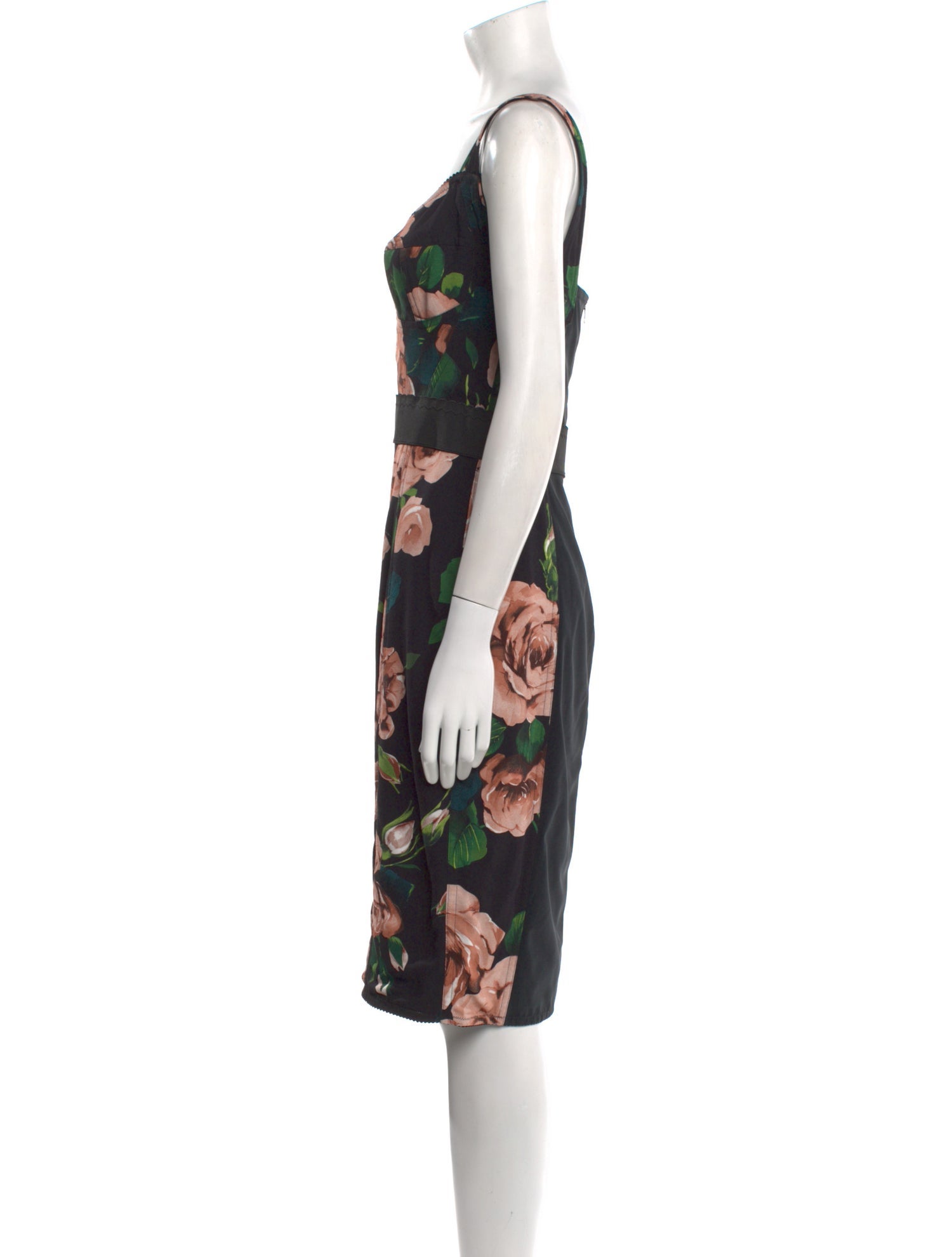 Dolce & Gabbana Floral Print Knee-Length Dress