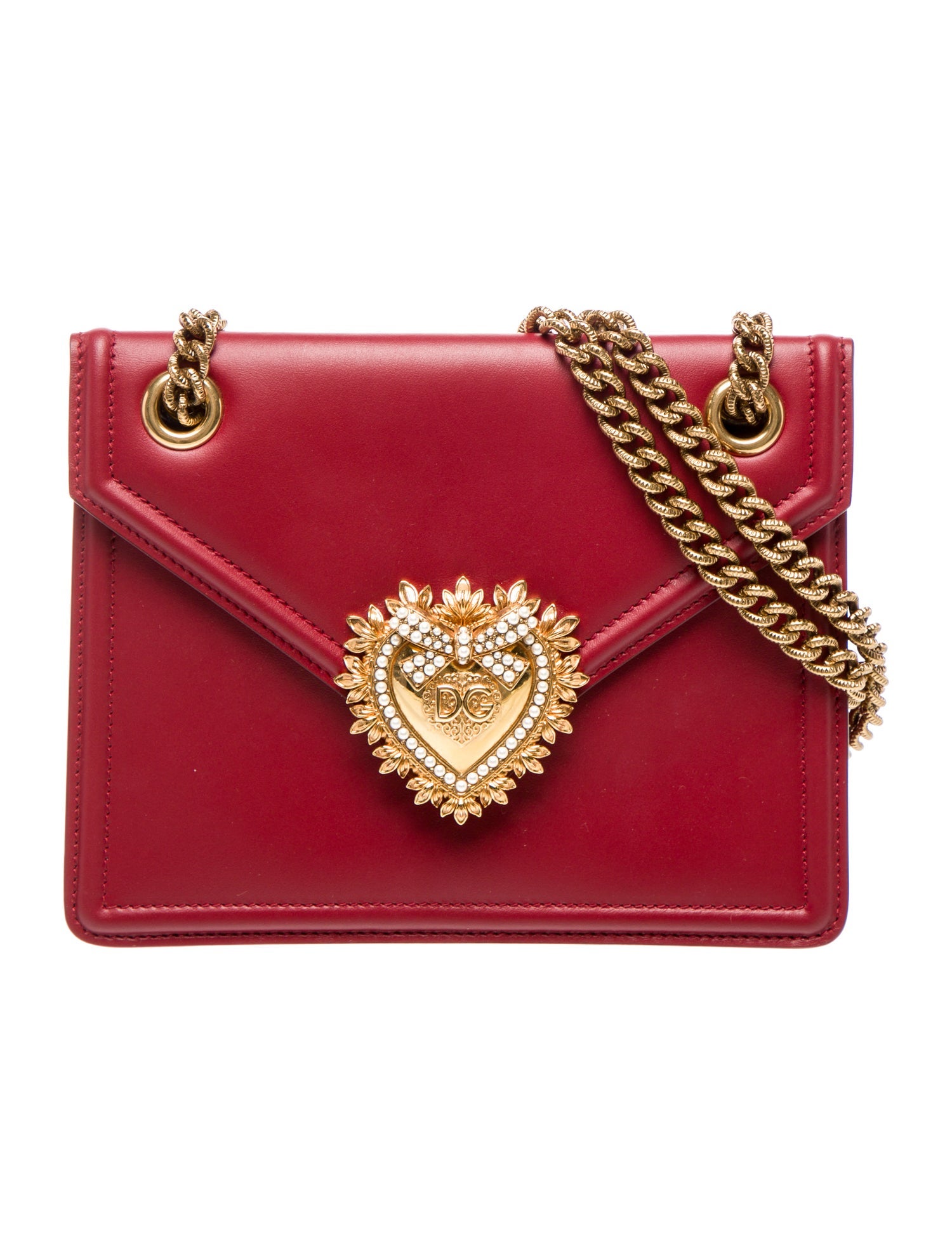 Dolce & Gabbana Faux Pearl Devotion Shoulder Bag