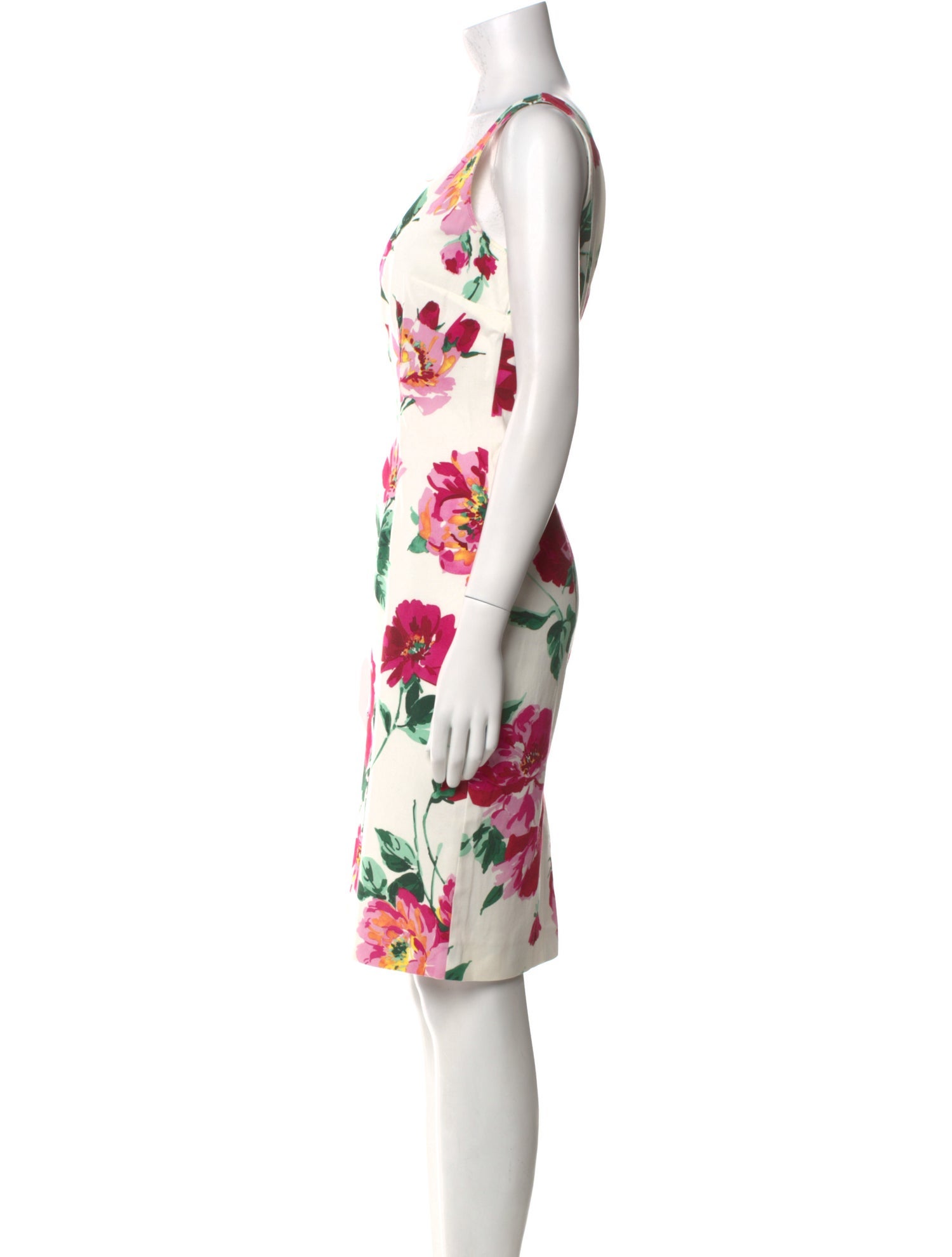 Dolce & Gabbana Floral Print Knee-Length Dress
