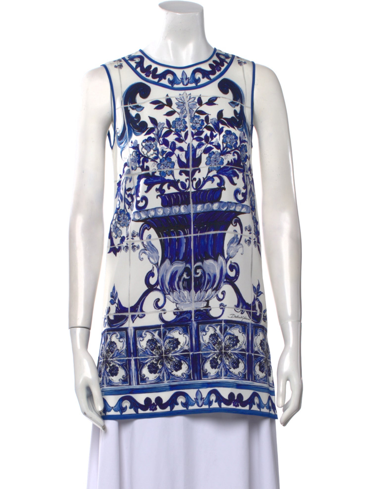 Dolce & Gabbana Silk Printed Tunic