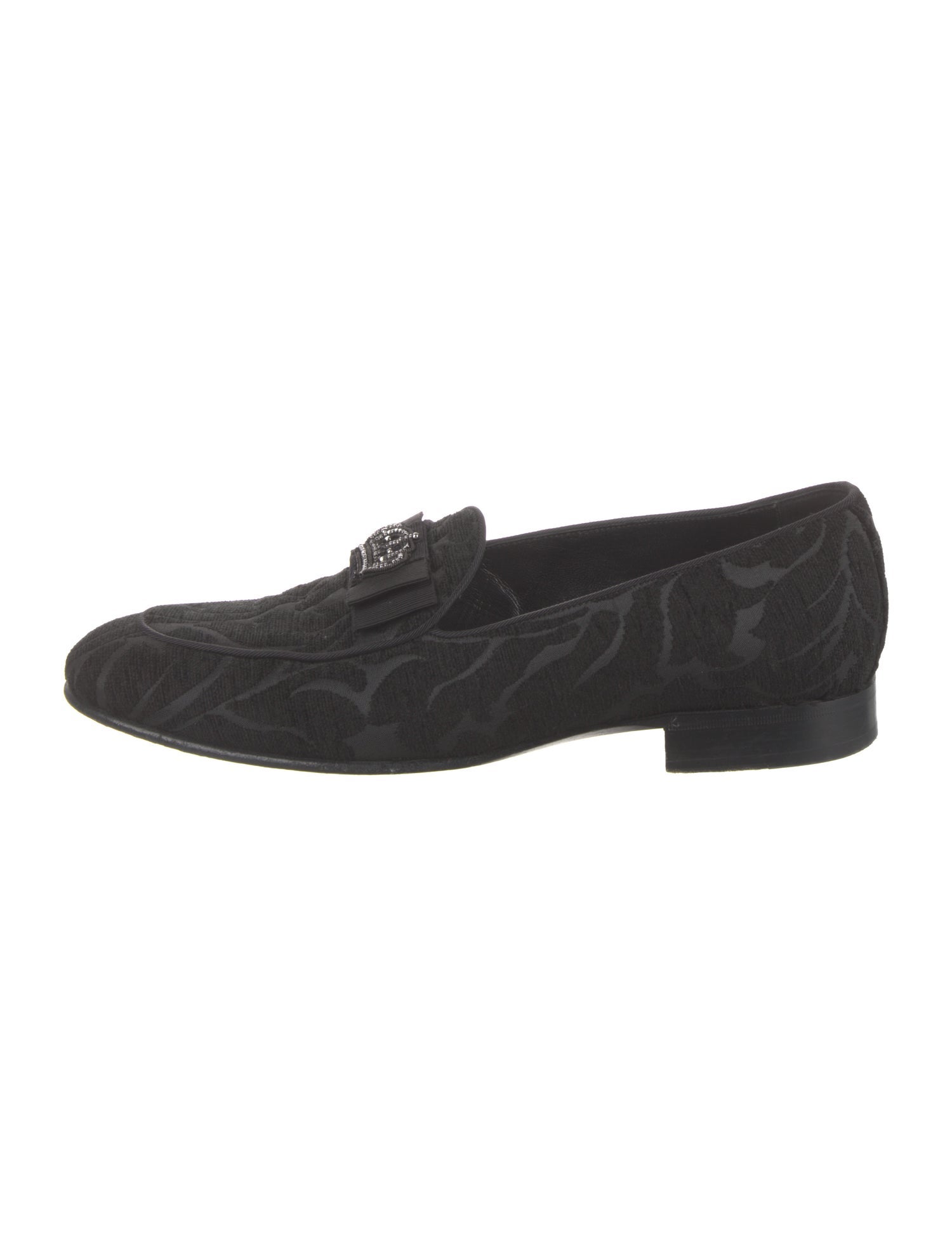 Dolce & Gabbana Velvet Printed Loafers