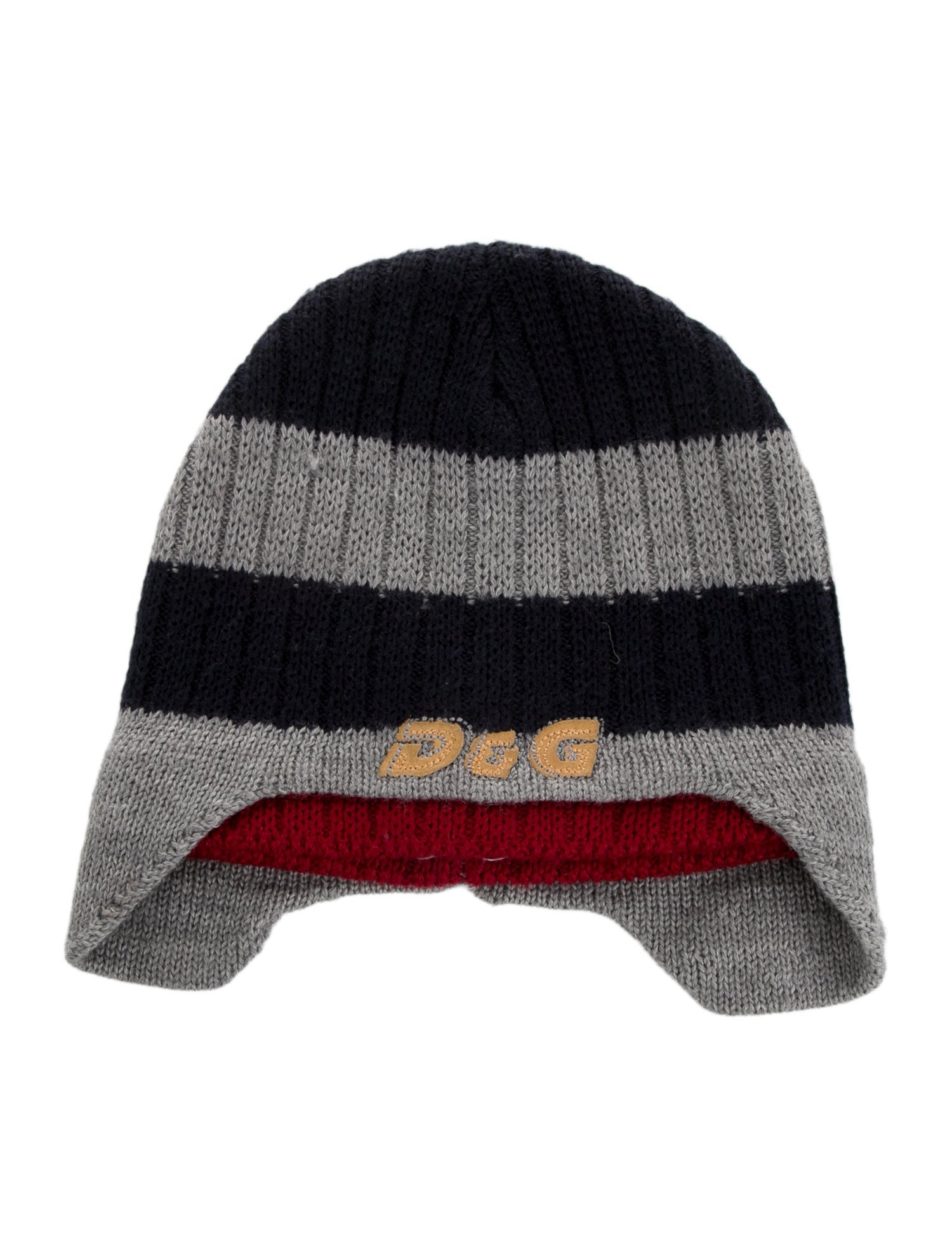 Dolce & Gabbana Striped Knit Hat