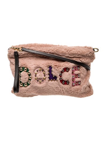 Dolce & Gabbana Crossbody Bags Faux Fur Cleo