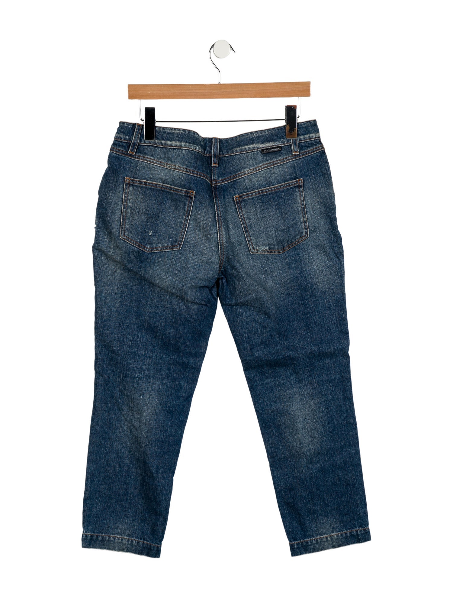 Dolce & Gabbana Mid-Rise Straight Leg Jeans
