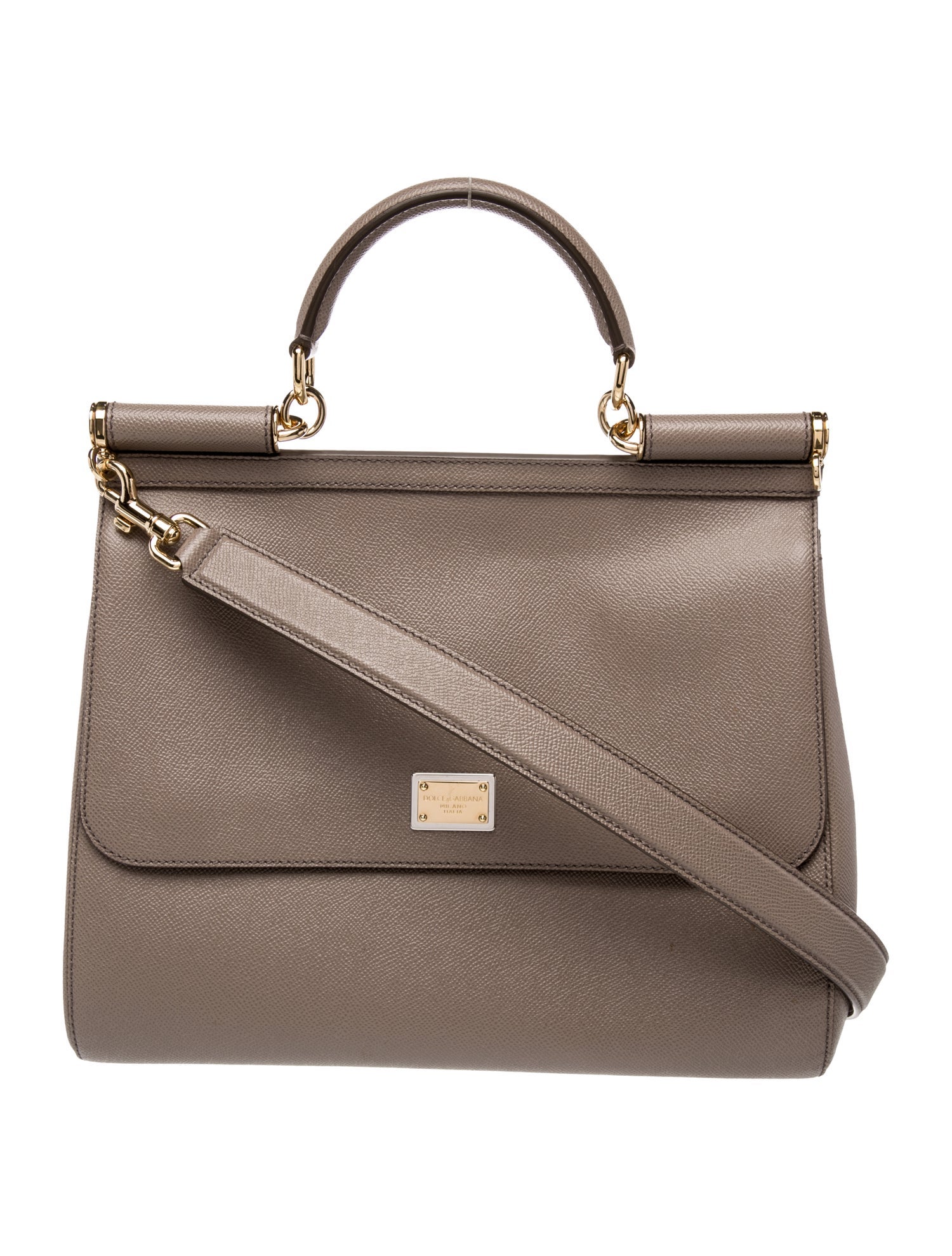 Dolce & Gabbana Leather Top Handle Bag