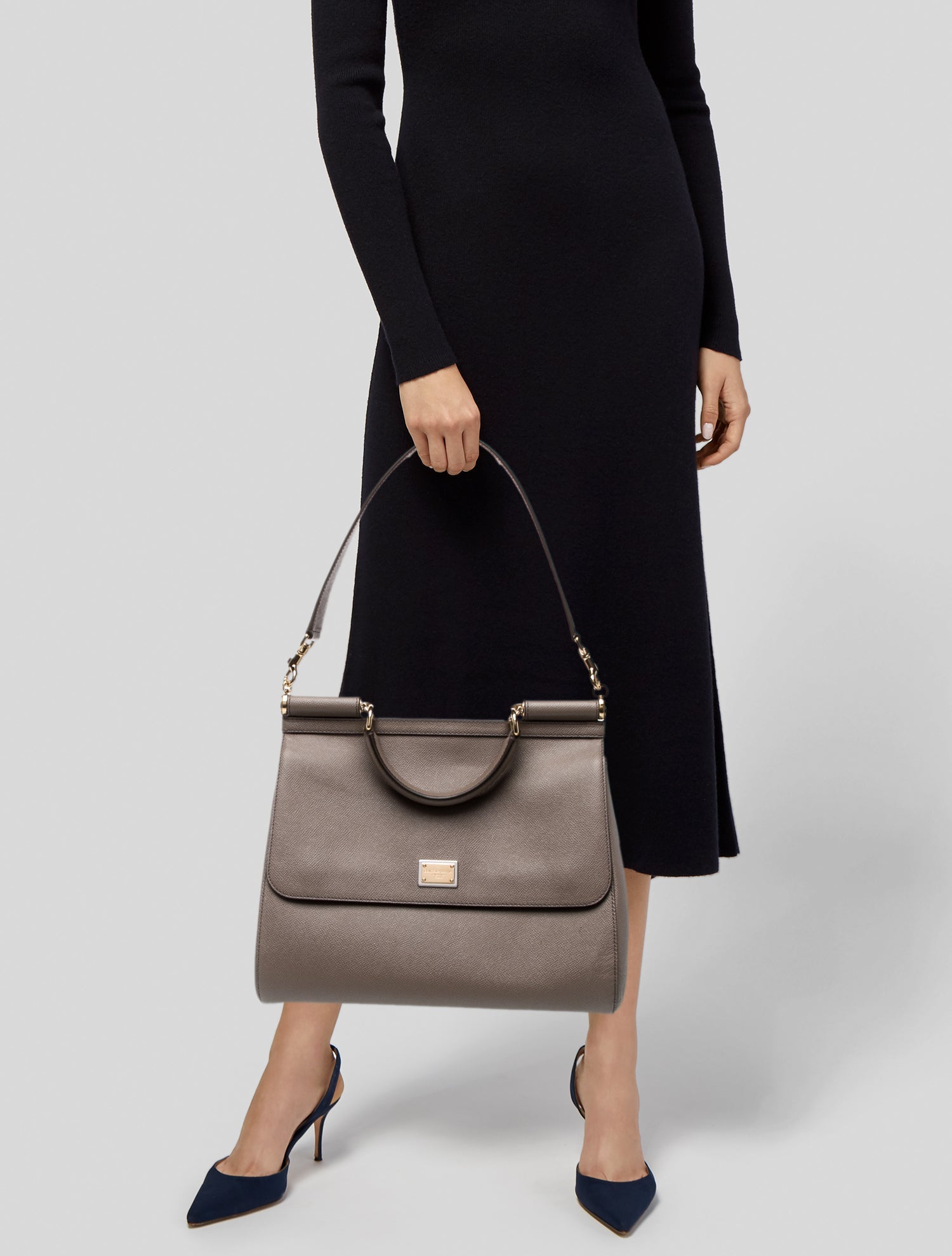 Dolce & Gabbana Leather Top Handle Bag