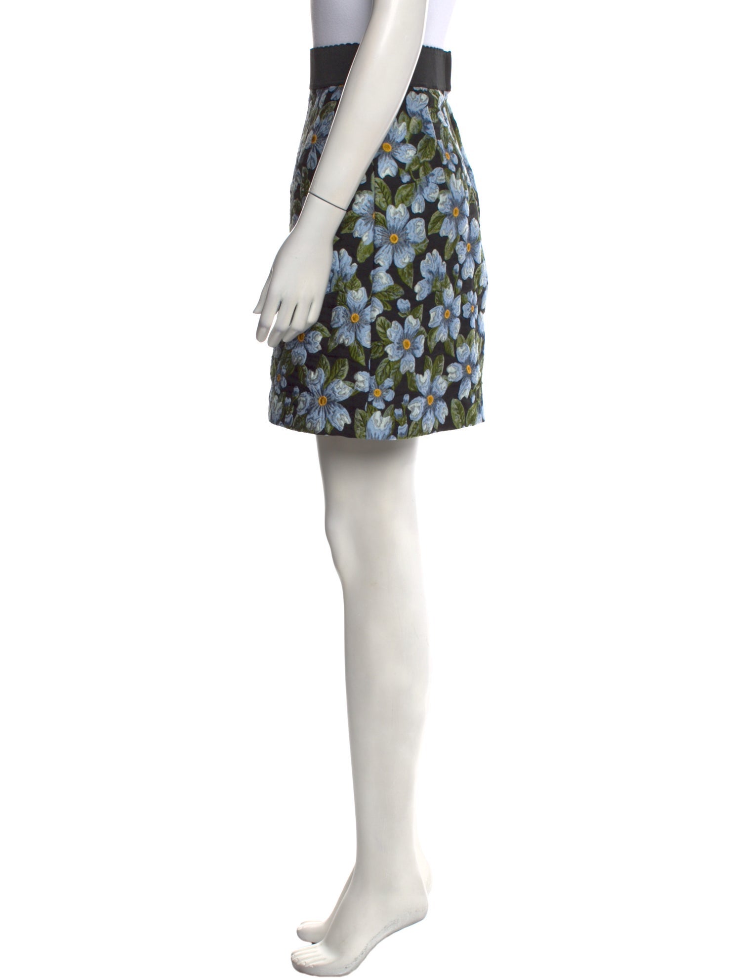 Dolce & Gabbana Floral Print Mini Skirt