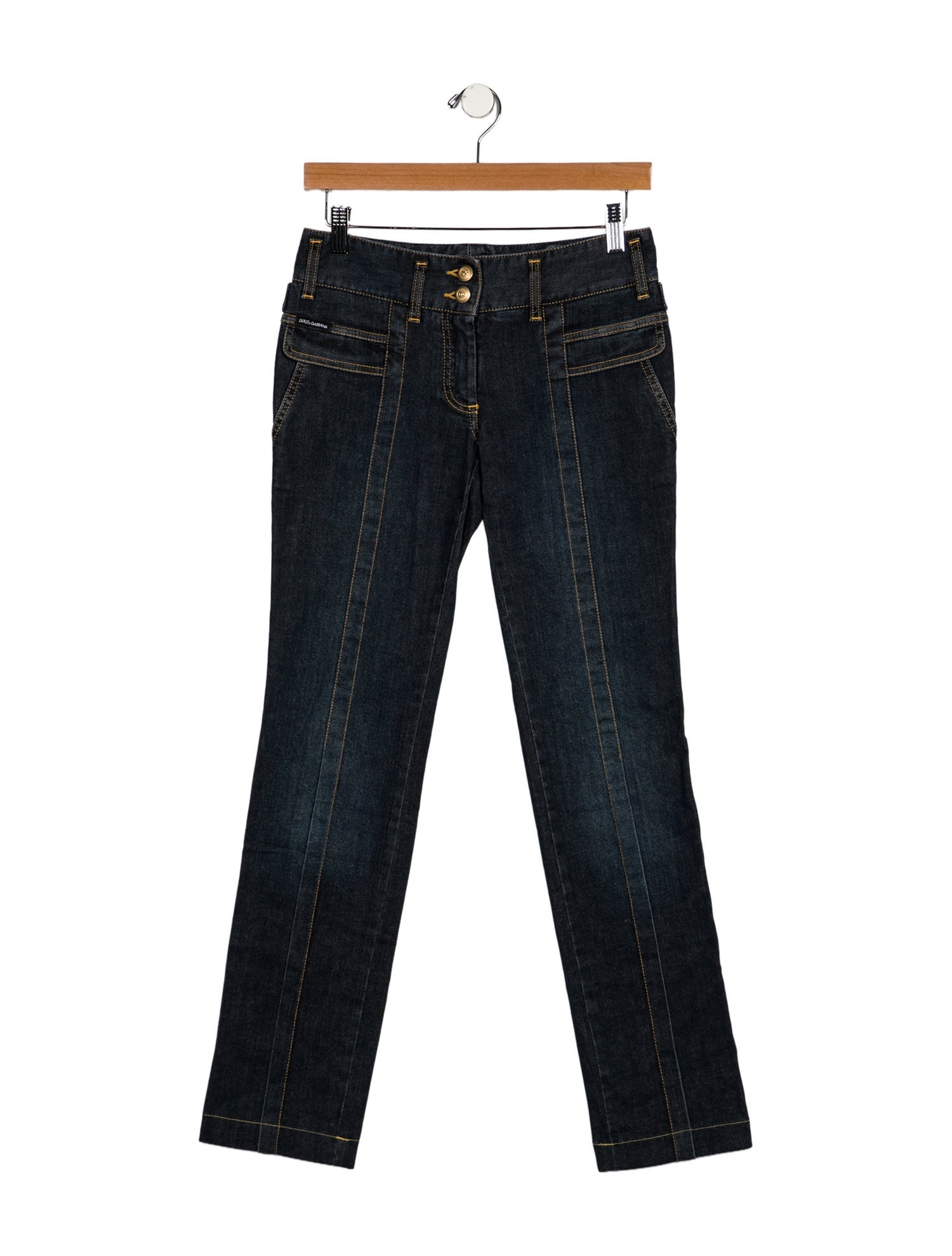 Dolce & Gabbana Mid-Rise Straight Leg Jeans