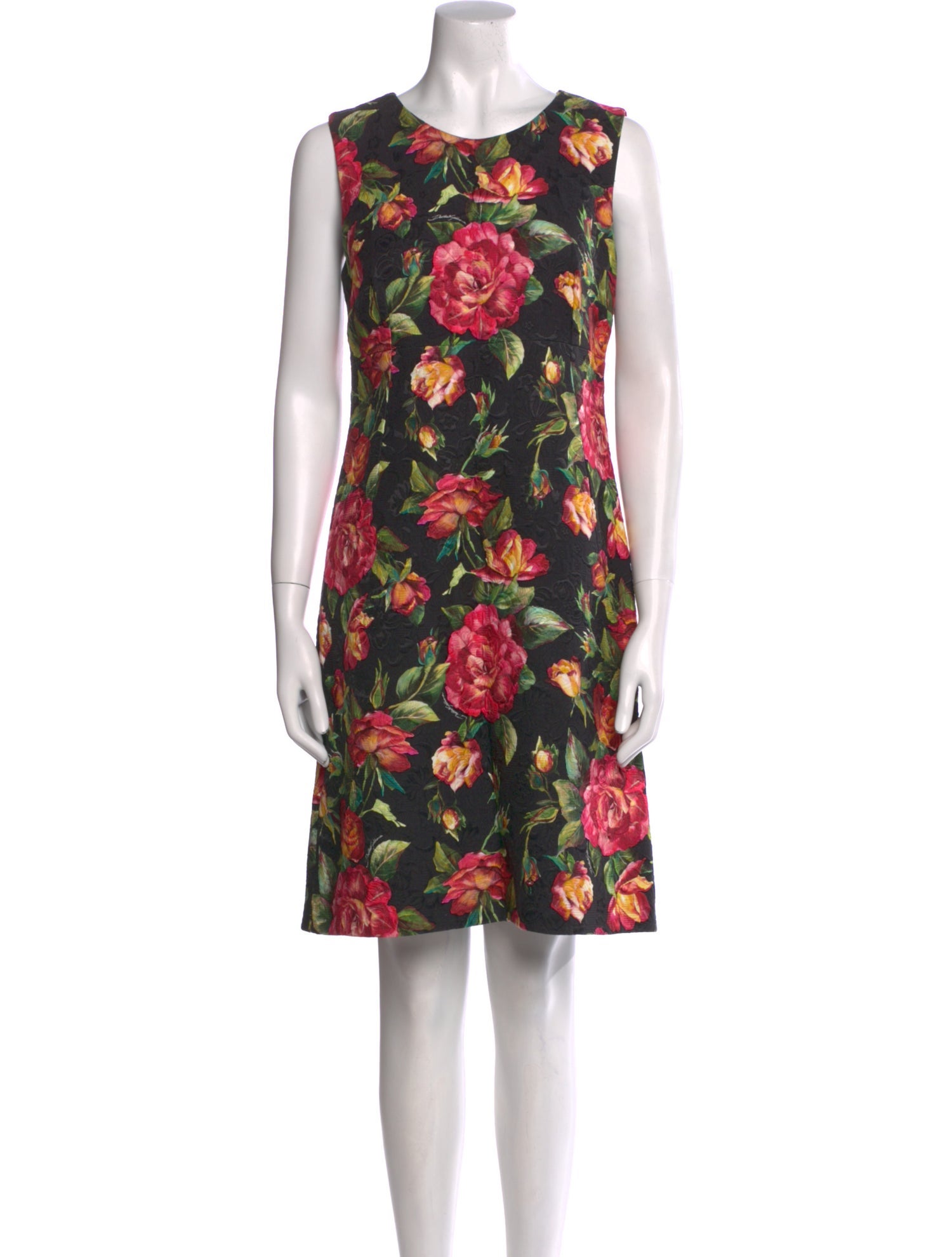 Dolce & Gabbana Floral Print Knee-Length Dress