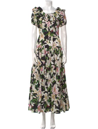 Dolce & Gabbana Floral Print Long Dress