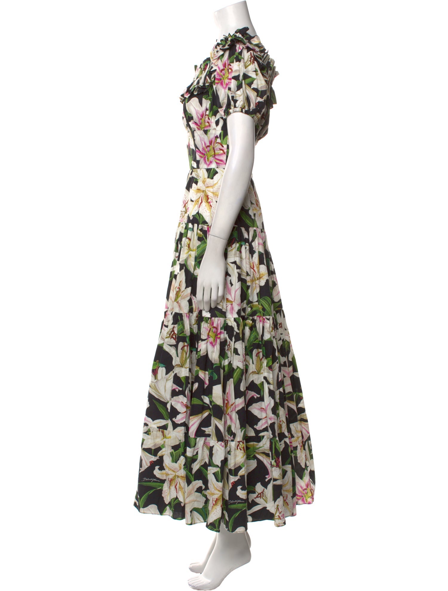 Dolce & Gabbana Floral Print Long Dress
