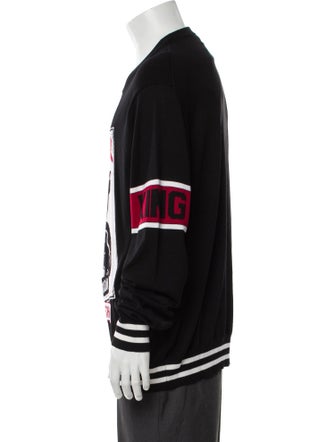 Dolce & Gabbana Virgin Wool Graphic Print Pullover