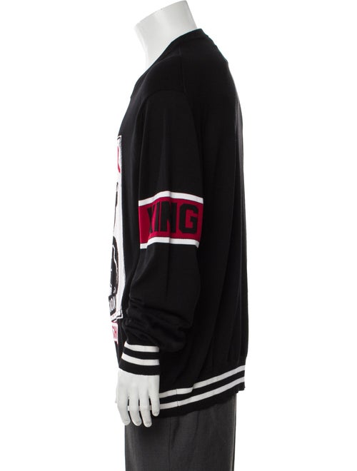 Dolce & Gabbana Virgin Wool Graphic Print Pullover