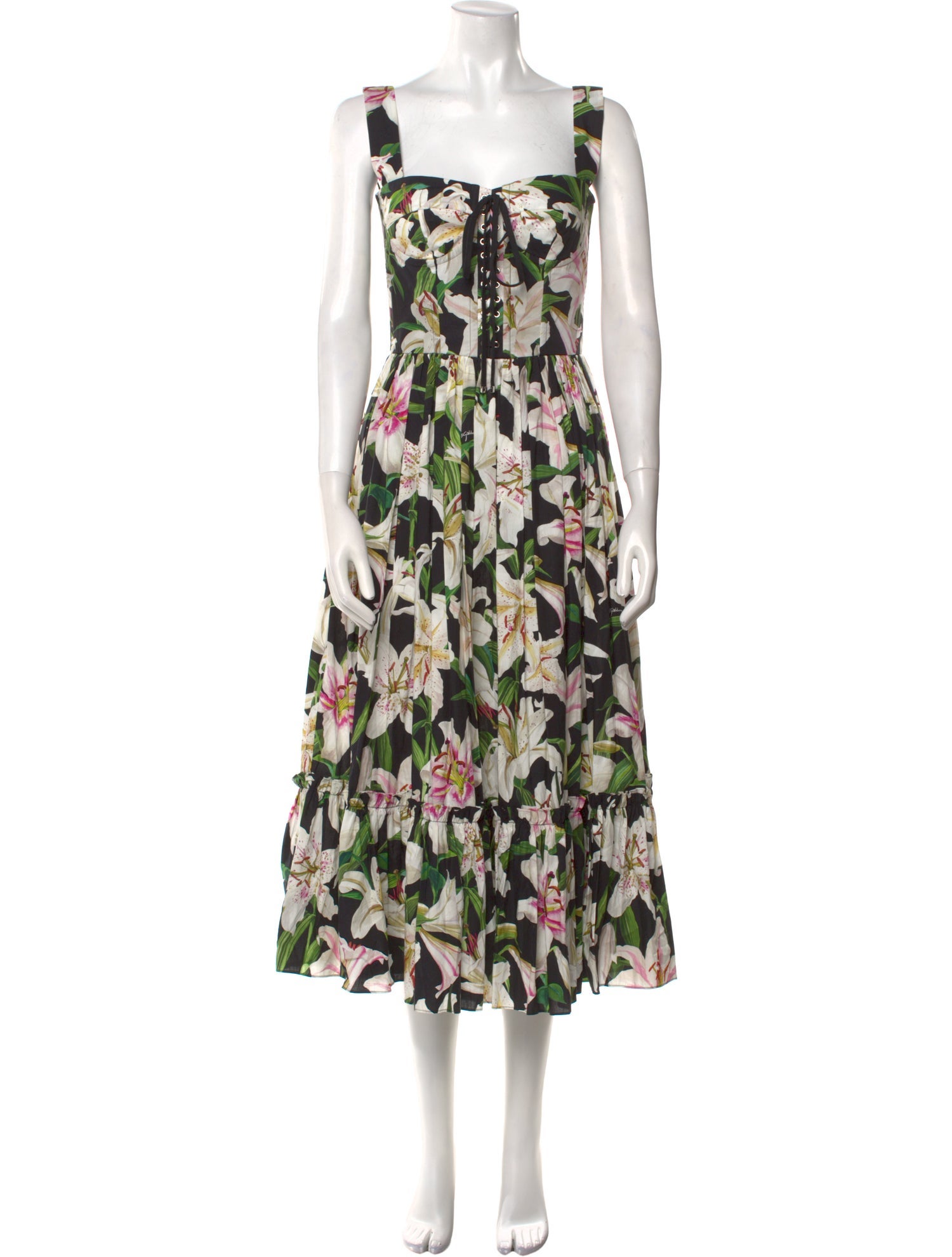 Dolce & Gabbana Floral Print Long Dress