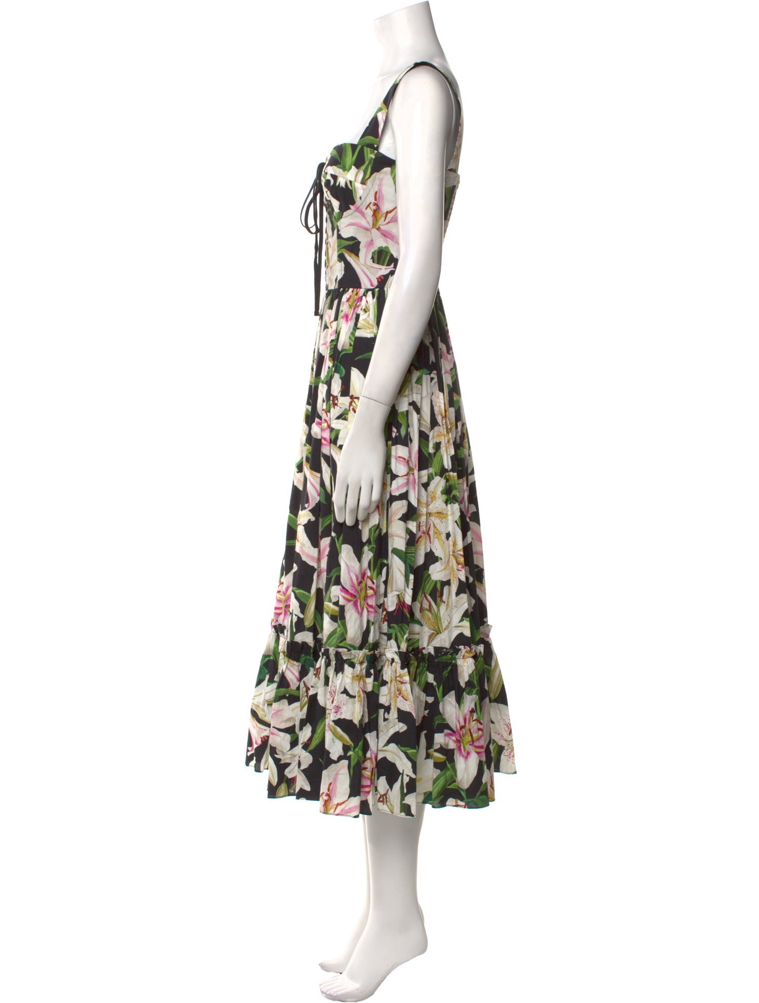 Dolce & Gabbana Floral Print Long Dress
