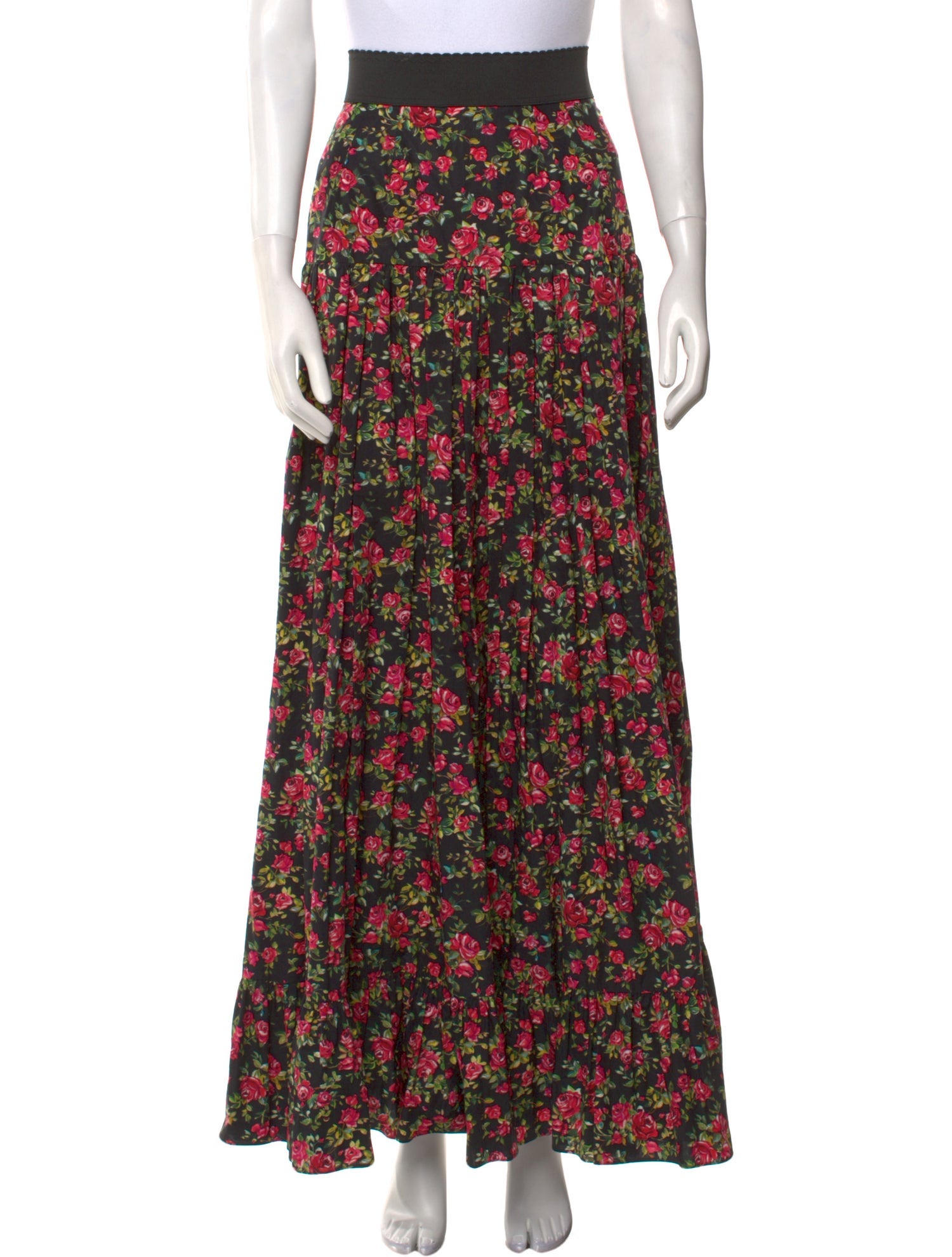 Dolce & Gabbana Floral Print Long Skirt