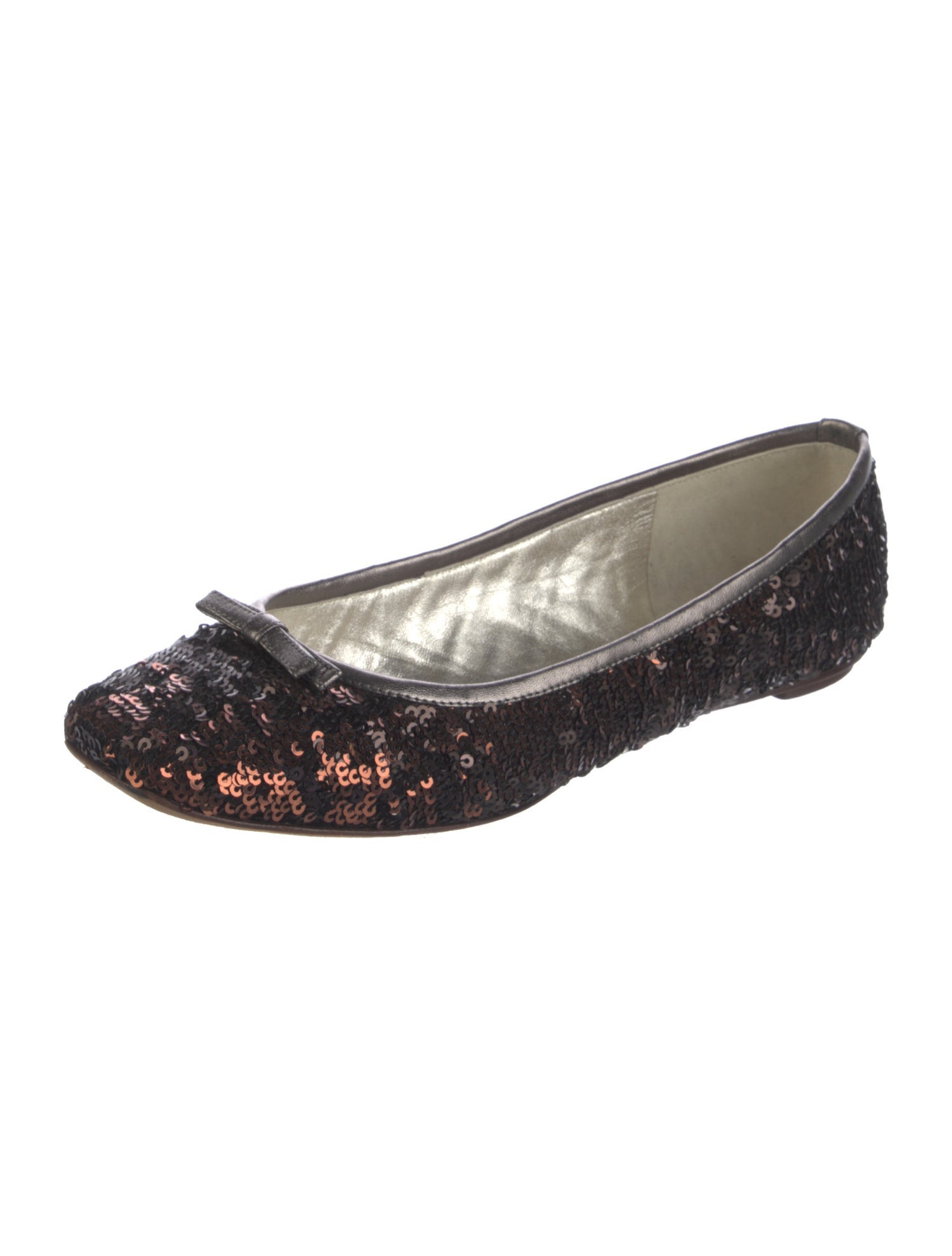 Dolce & Gabbana Sequins Bow Accents Ballet Flats