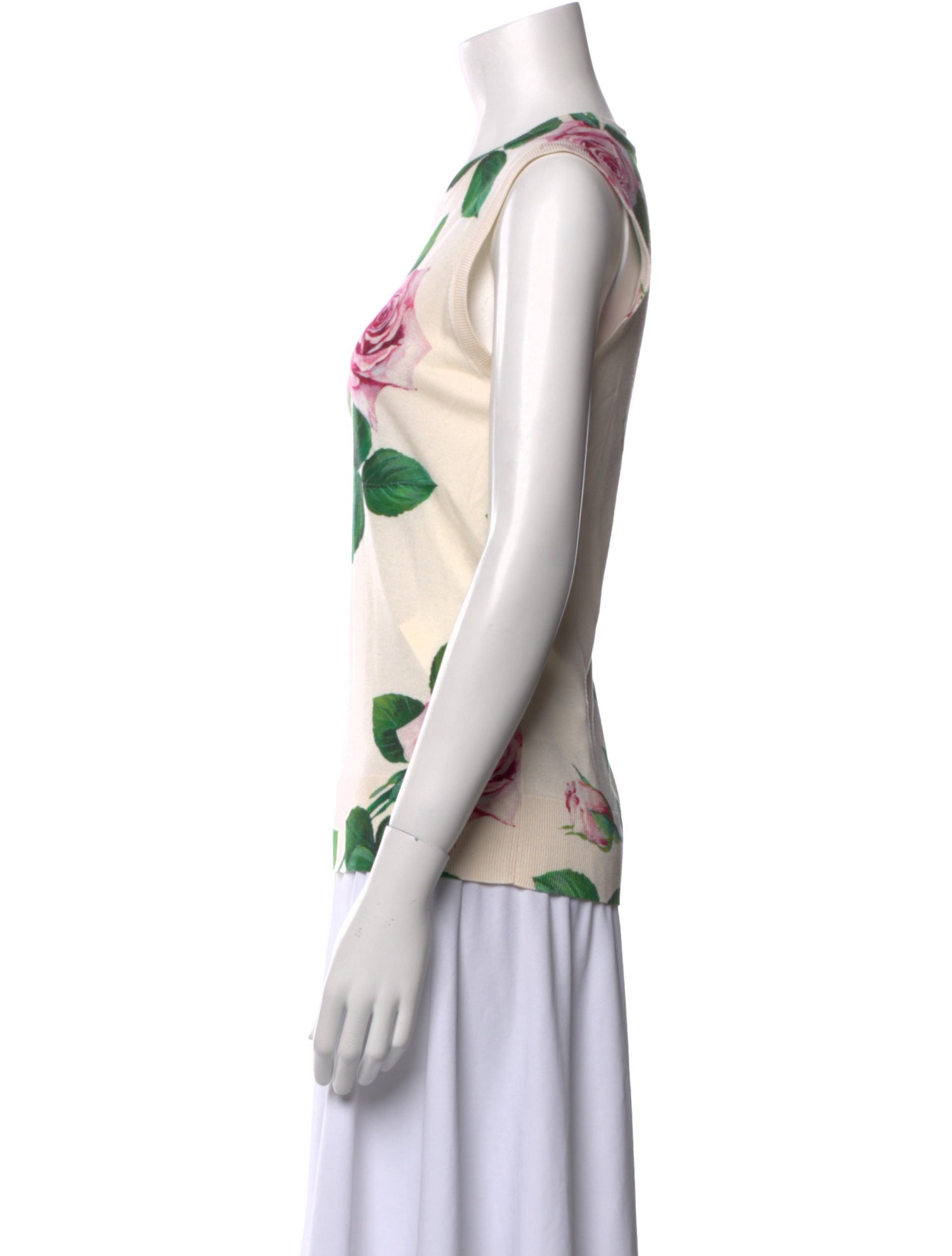 Dolce & Gabbana Cashmere Printed Top