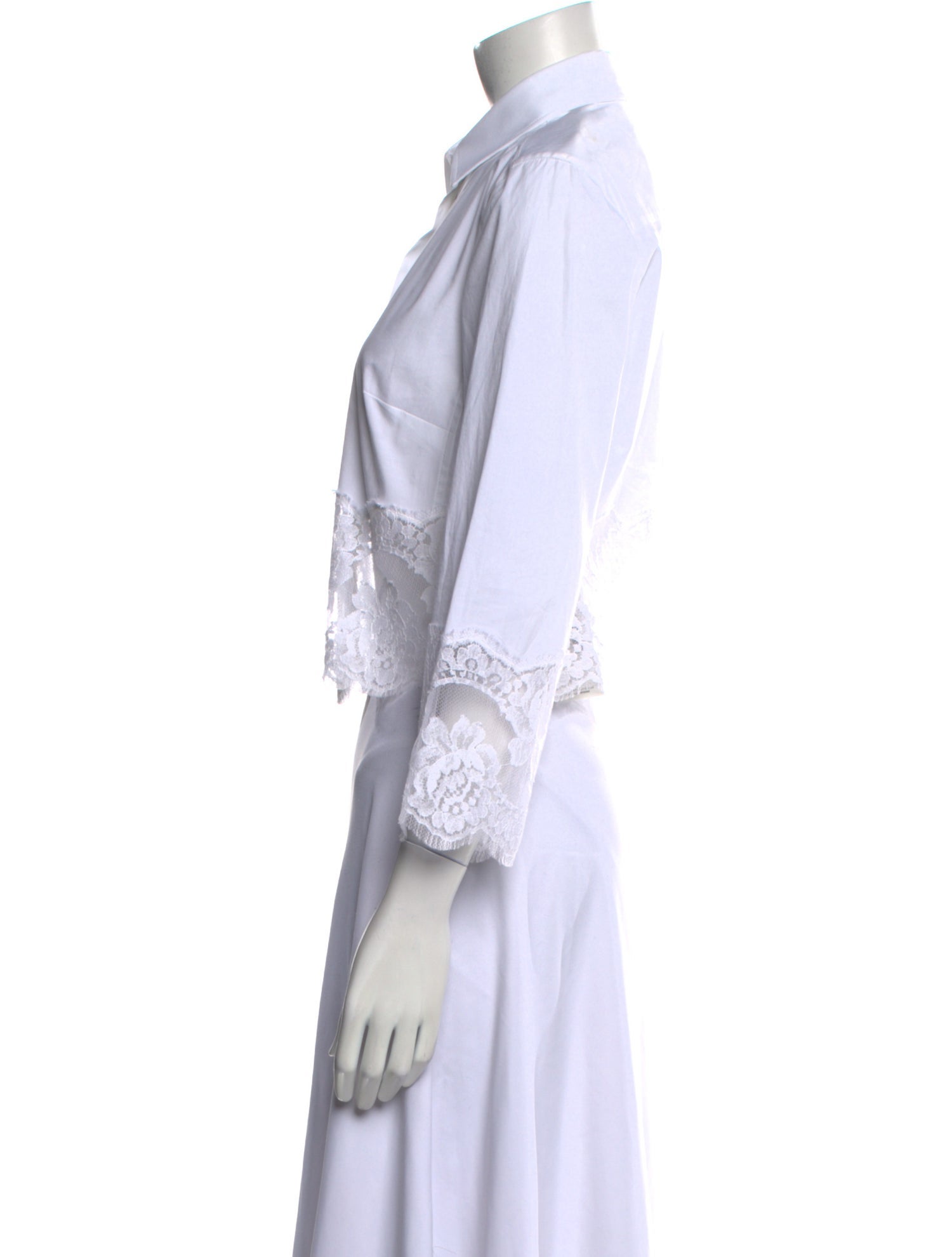 Dolce & Gabbana Three-Quarter Sleeve Crop Top