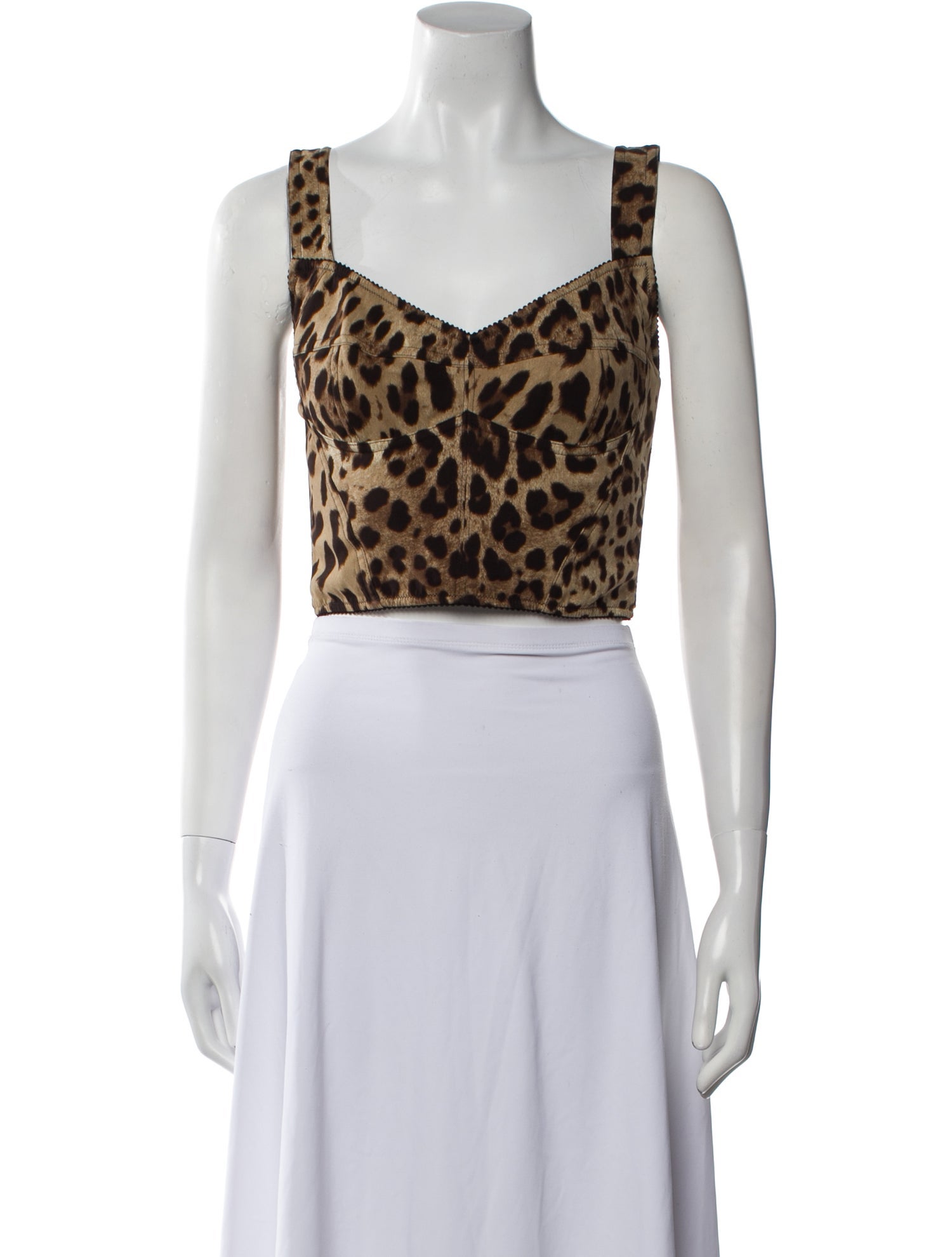 Dolce & Gabbana 2023 Silk Crop Top