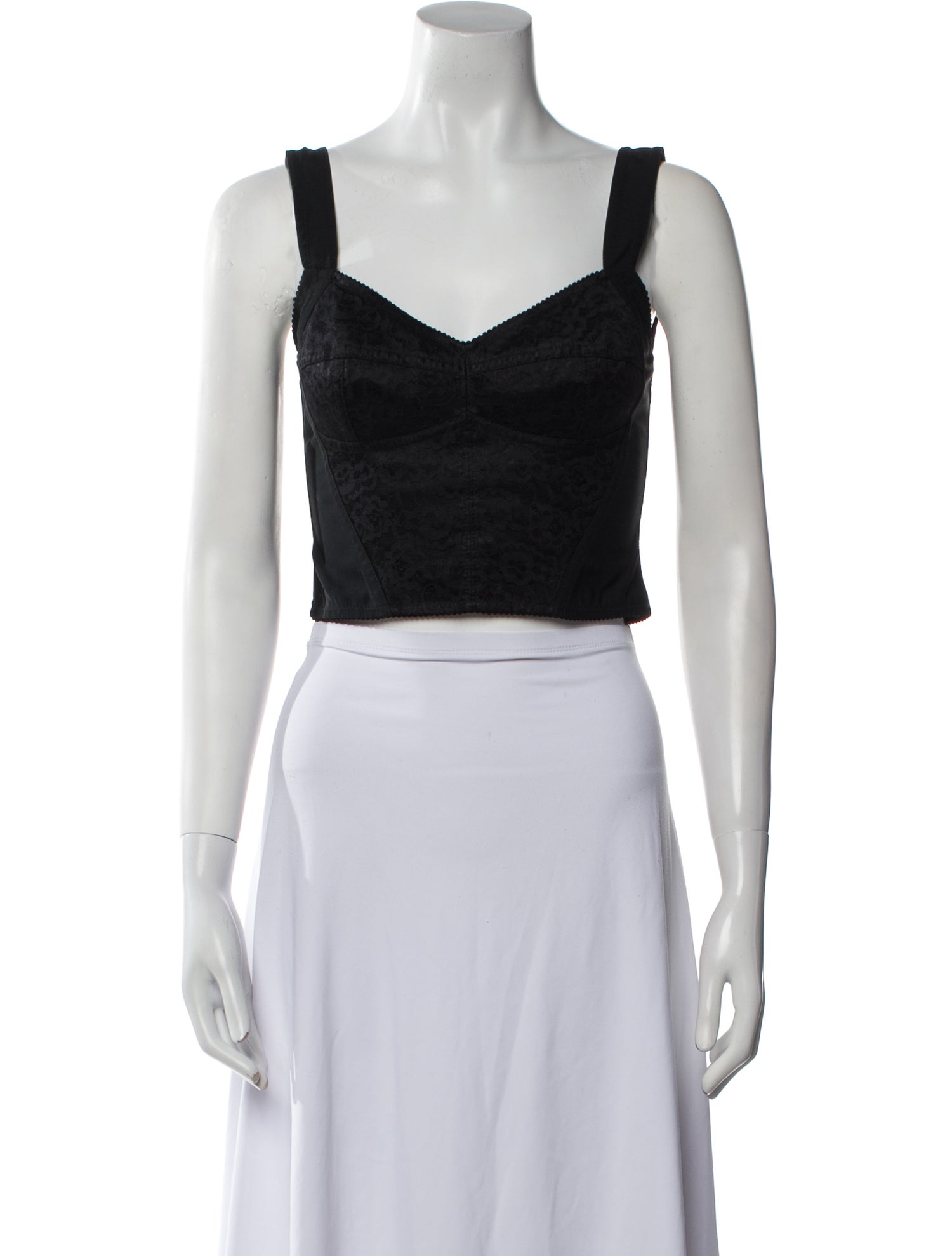 Dolce & Gabbana Vintage Late 2000's - Early 2010's Crop Top