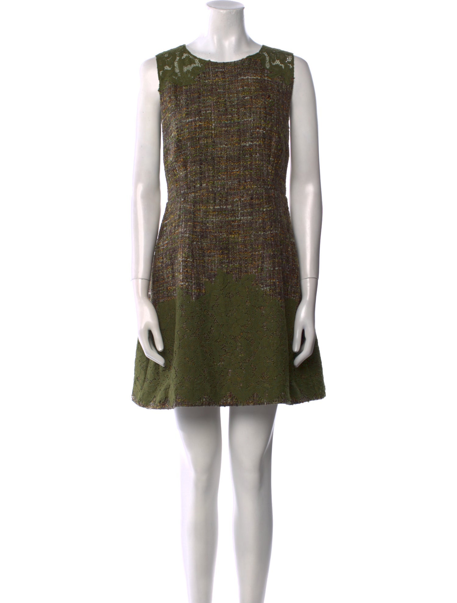 Dolce & Gabbana Crew Neck Mini Dress