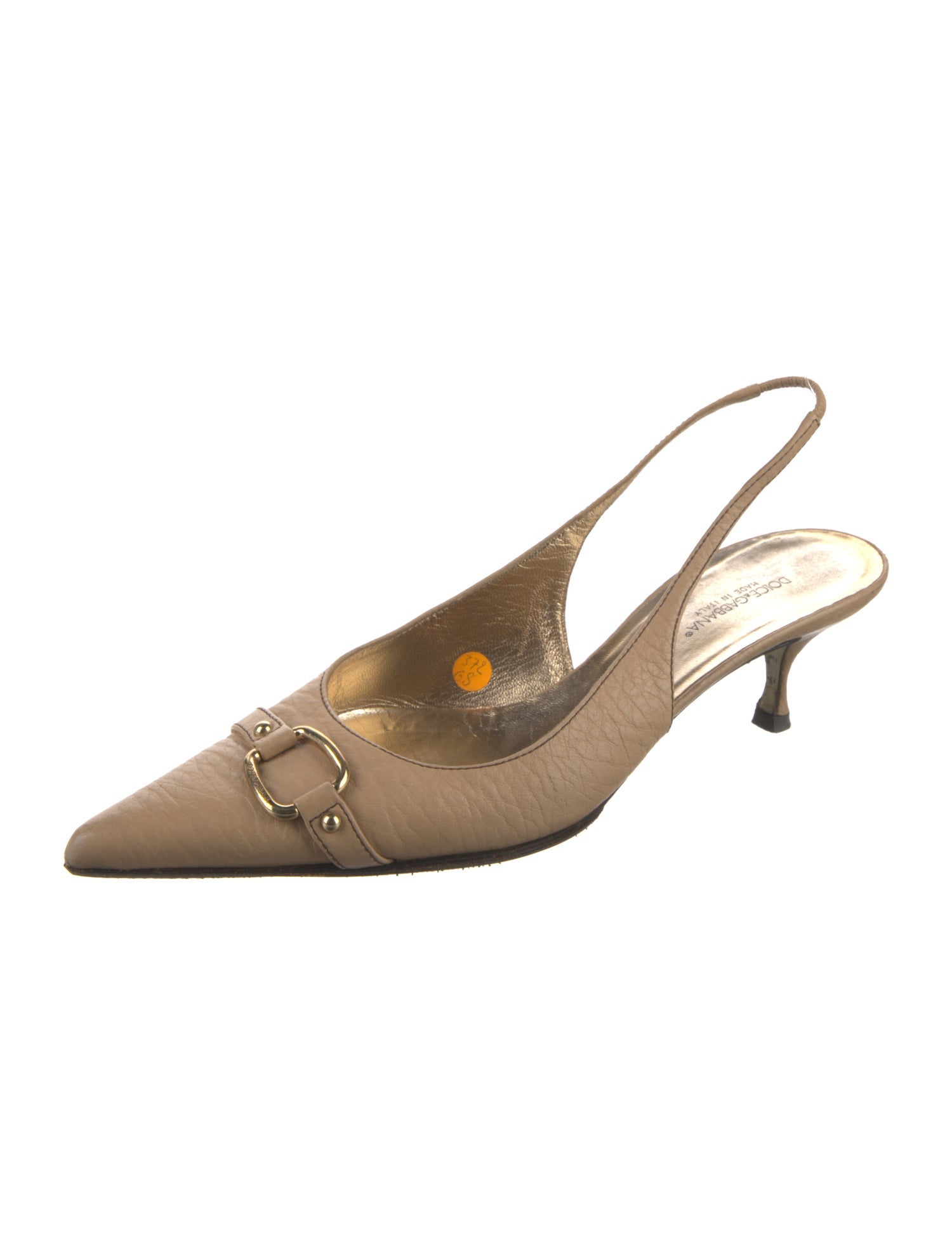 Dolce & Gabbana Leather Slingback Pumps