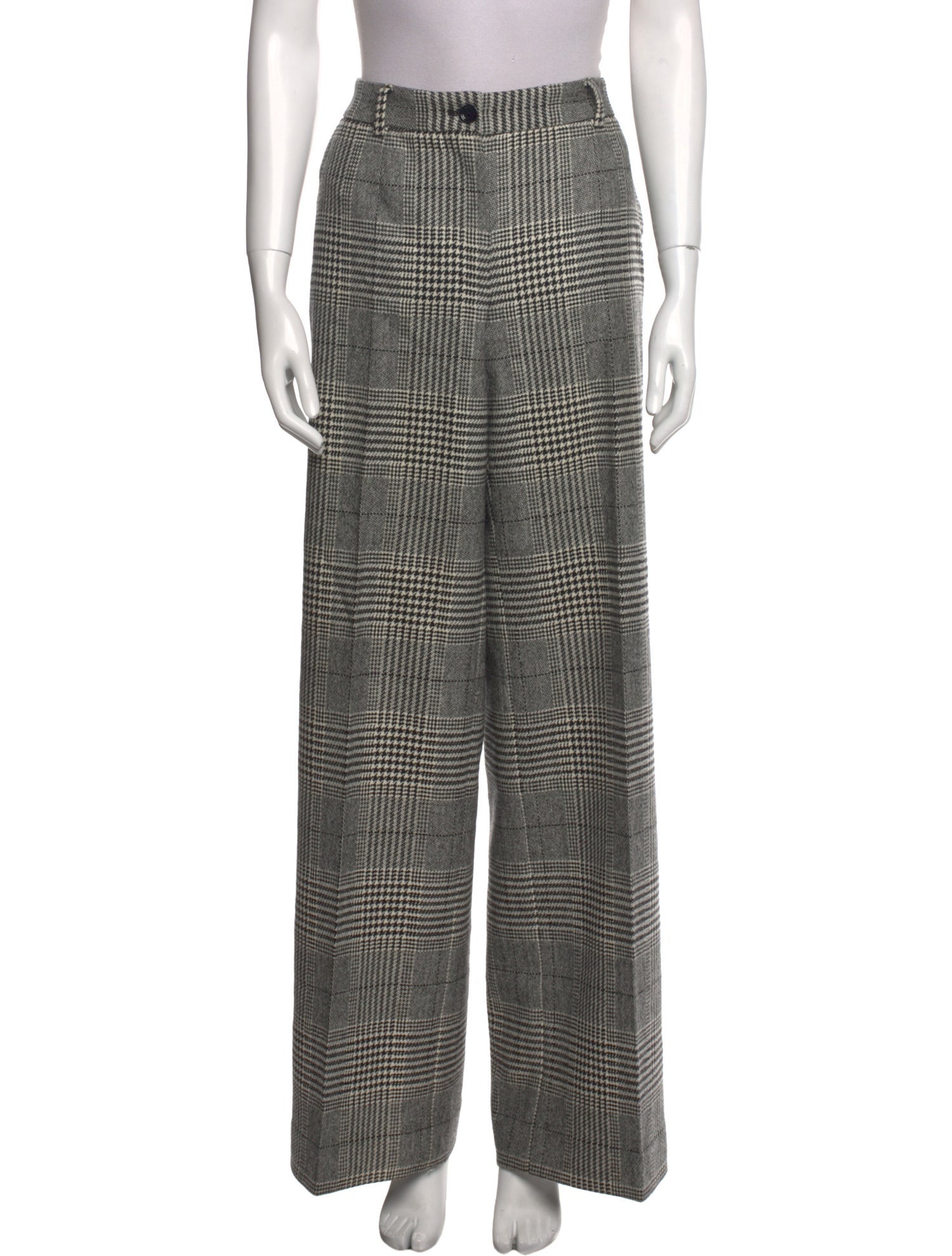 Dolce & Gabbana Wool Wide Leg Pants