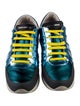 Dolce & Gabbana Leather Colorblock Pattern Sneakers