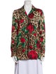 Dolce & Gabbana Silk Printed Button-Up Top
