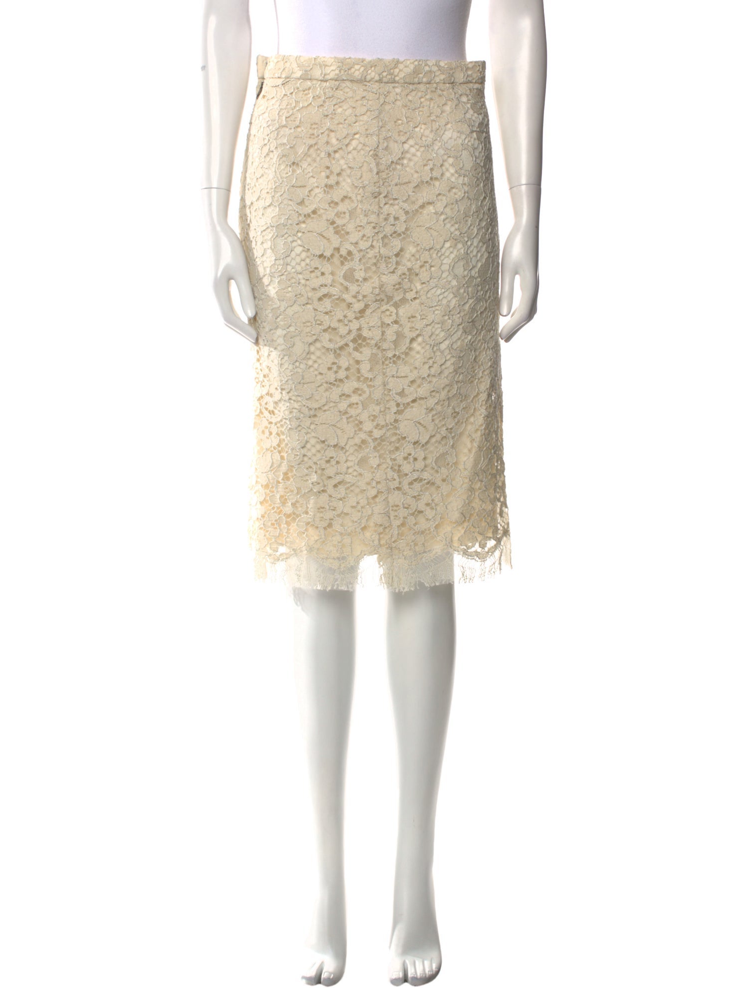 Dolce & Gabbana Lace Pattern Knee-Length Skirt