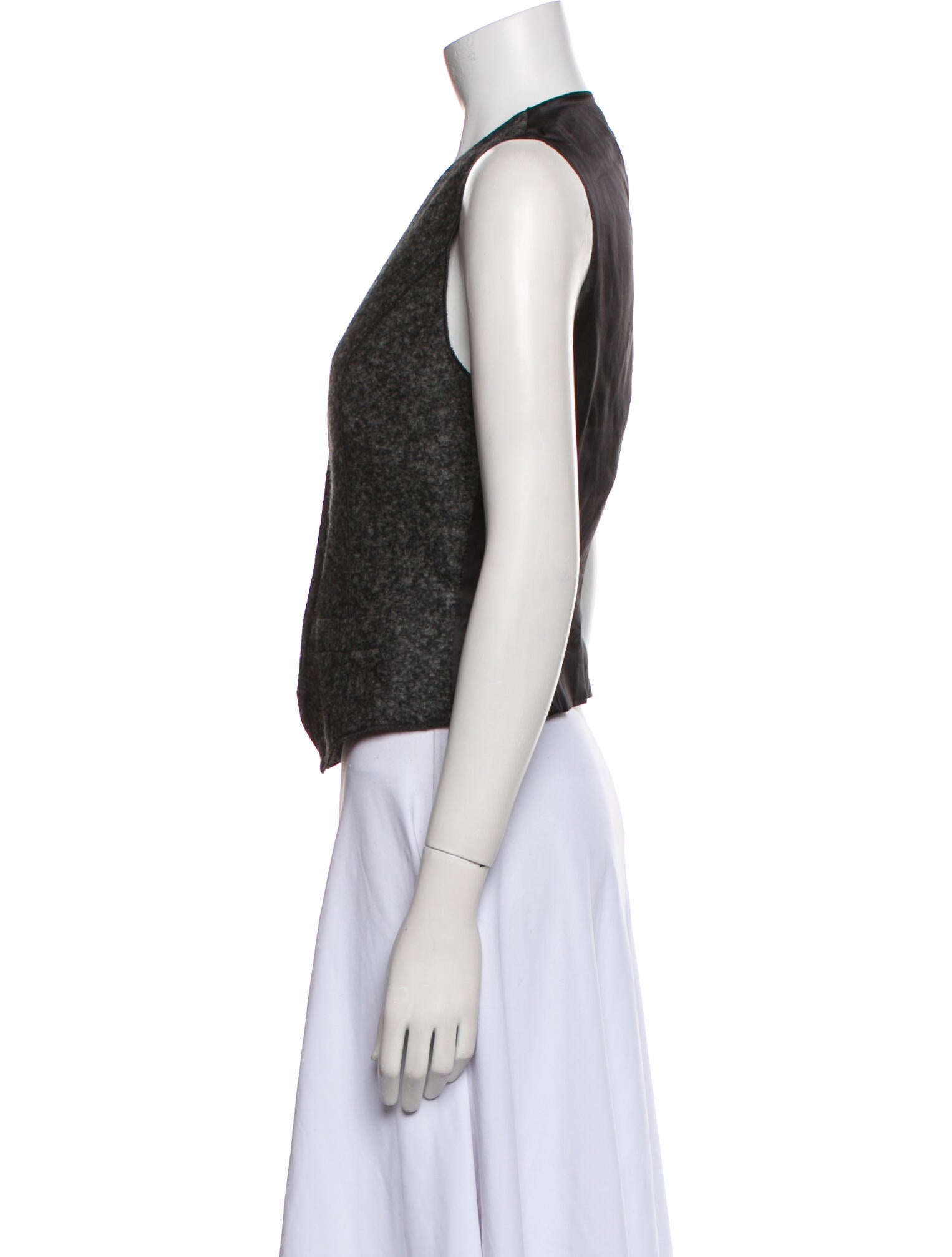 Dolce & Gabbana Alpaca V-Neck Crop Top