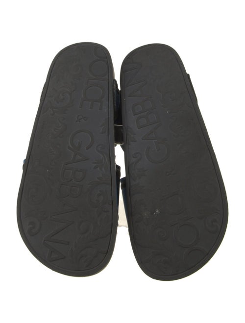 Dolce & Gabbana Leather Printed Slides