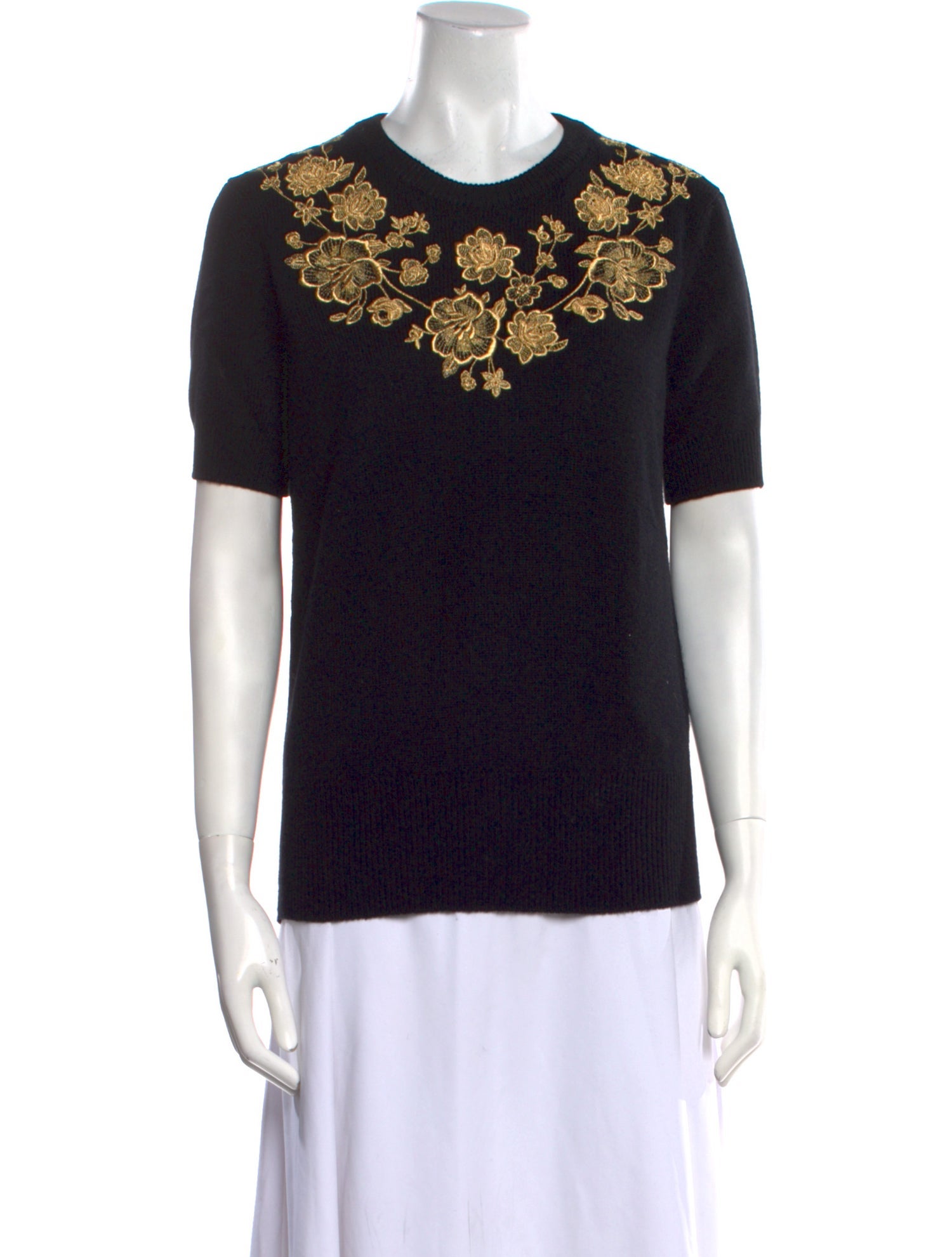 Dolce & Gabbana Cashmere Graphic Print Sweater