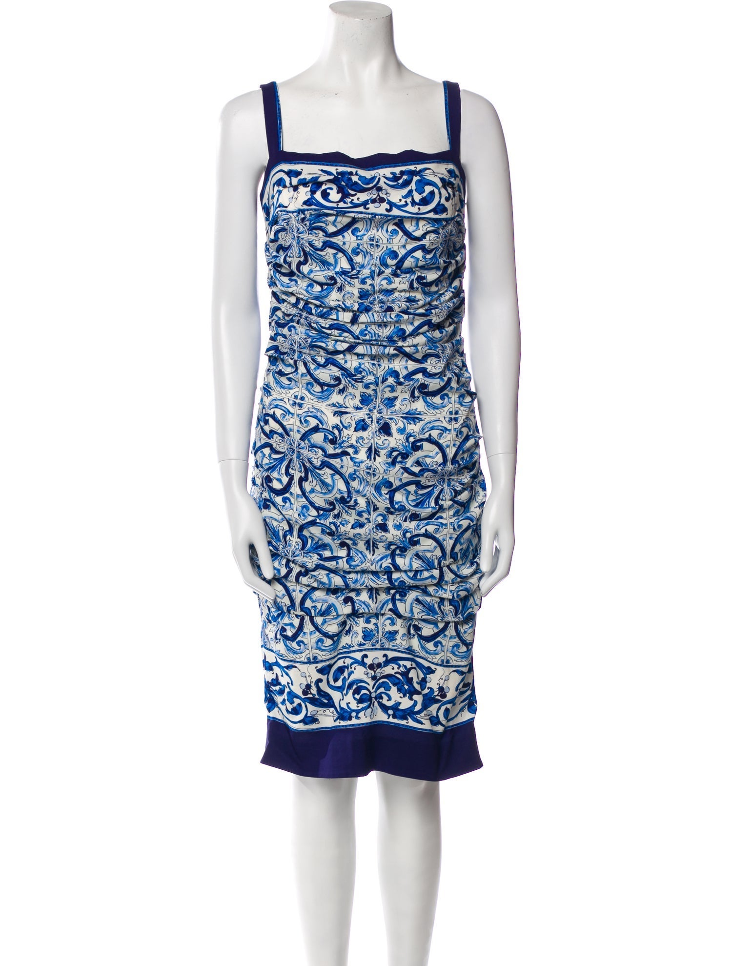 Dolce & Gabbana Silk Knee-Length Dress