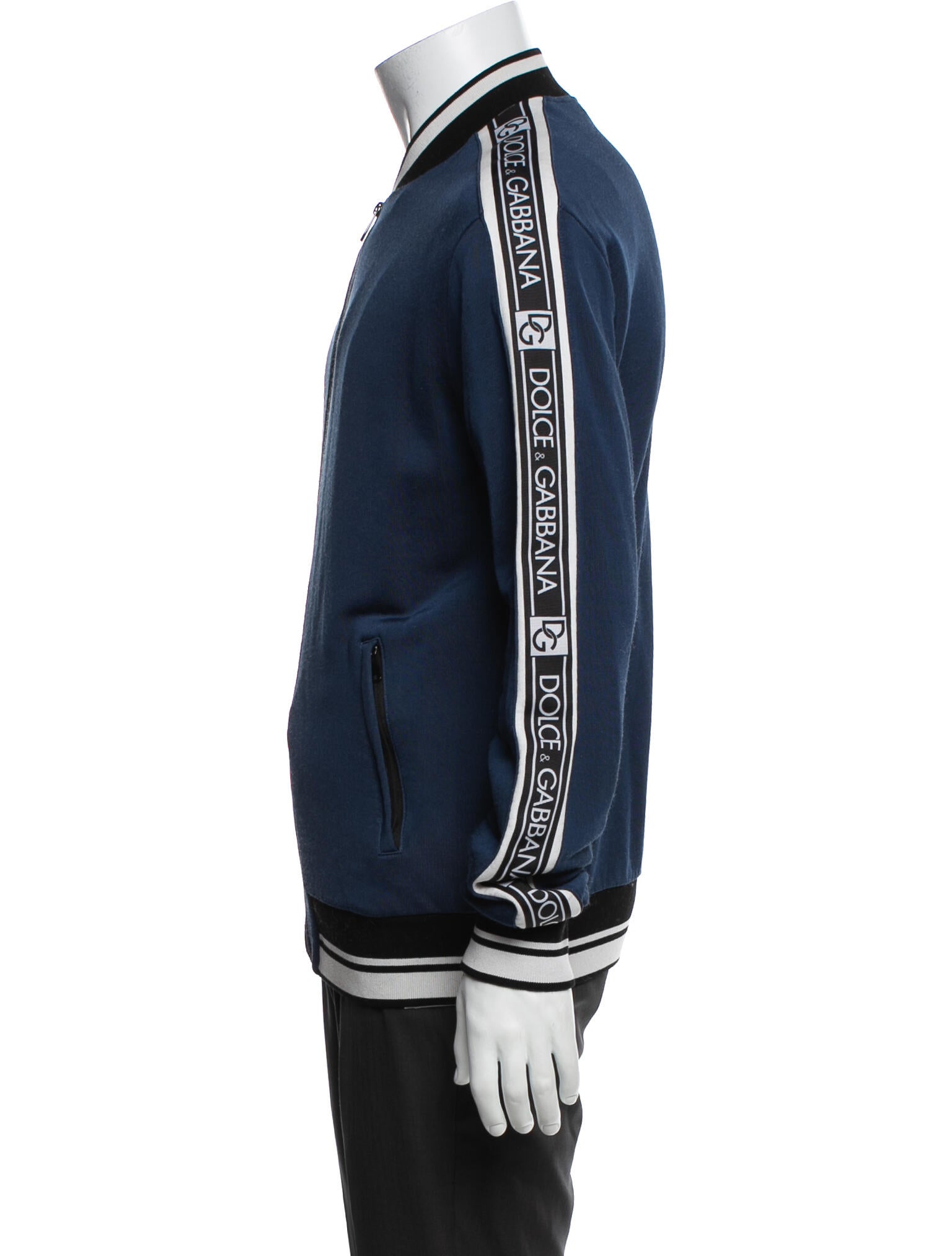 Dolce & Gabbana Striped Bomber Jacket