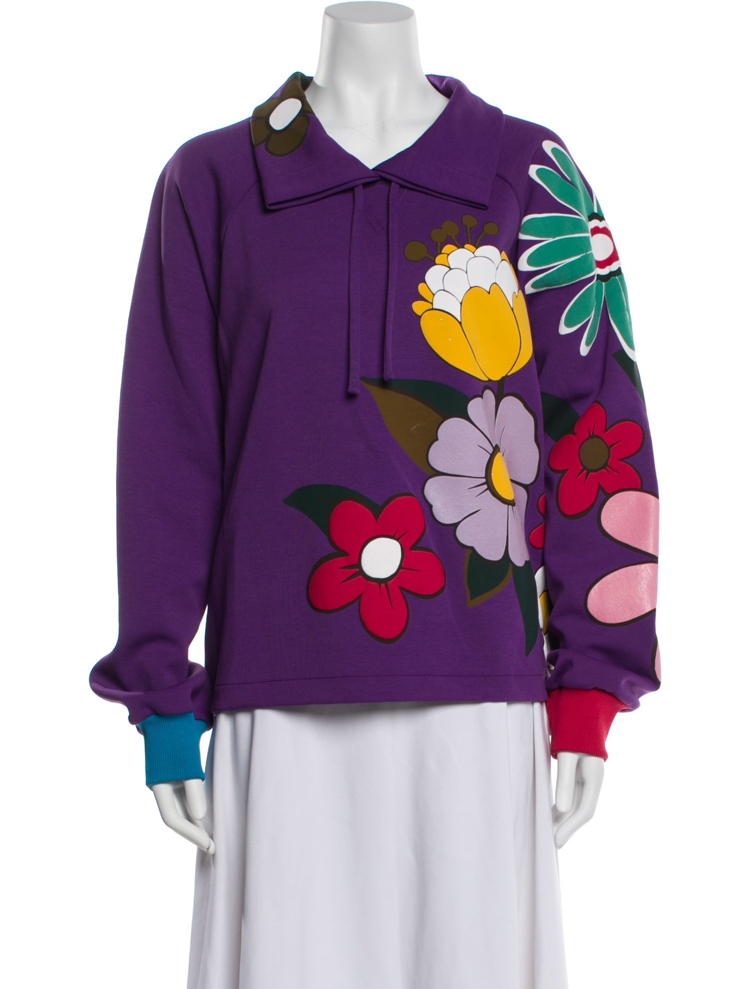 Dolce & Gabbana Floral Print Long Sleeve Sweatshirt